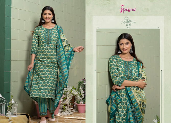 Cotton Candy 2 Psyna Printed Wholesale Cotton Salwar Suit Catalog